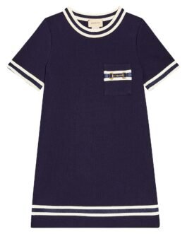 Robe Gucci Horsebit en coton