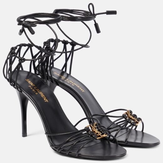 Saint Laurent Sandales Babylon 90 en cuir