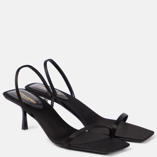 Saint Laurent Sandales Jaspe 55 en satin