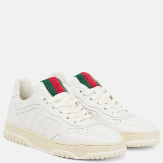Gucci Baskets GG Re-Web en cuir