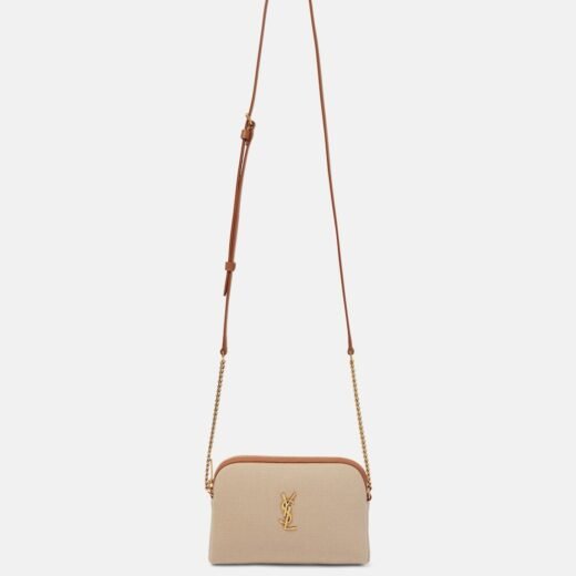 Saint Laurent Sac à bandoulière Gaby en toile et cuir