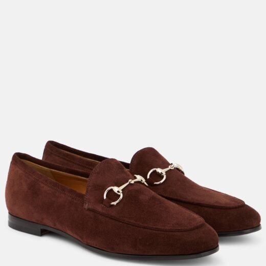 Gucci Mocassins Jordaan Horsebit en daim