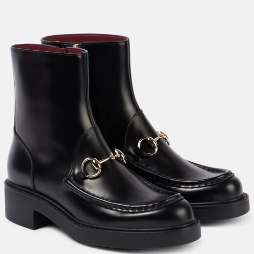 Gucci Bottines Horsebit en cuir