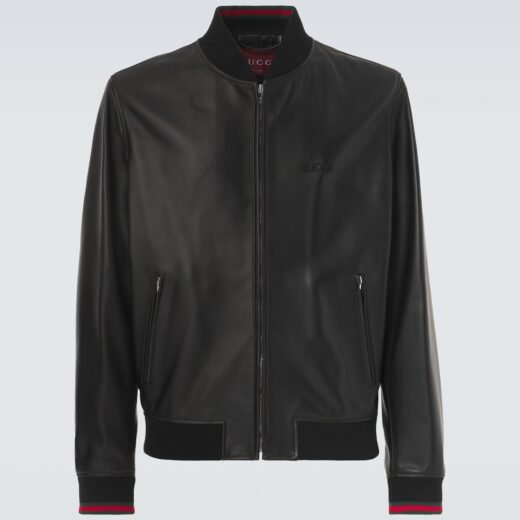 Gucci Veste bomber en cuir