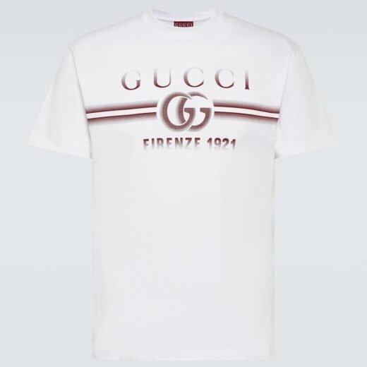 Gucci T-shirt en coton à logo