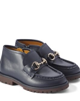 Bottines Horsebit en cuir