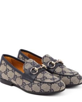 Mocassins Horsebit en toile GG