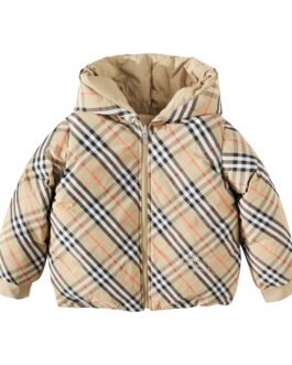 Veste doudoune Burberry Check réversible