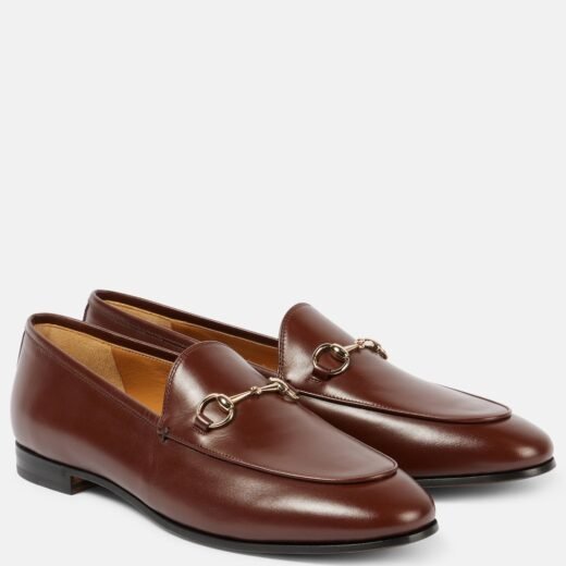 Gucci Mocassins Jordaan Horsebit en cuir
