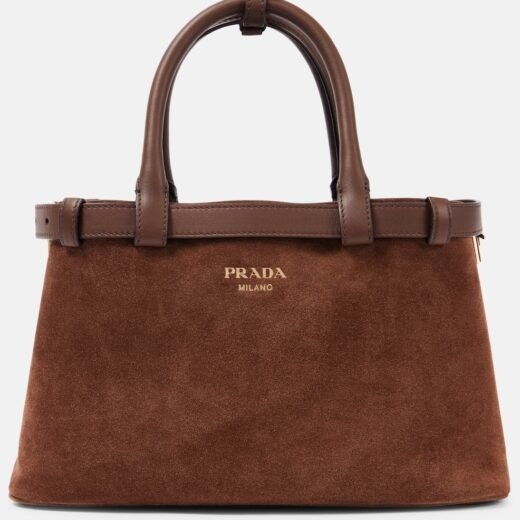 Prada Sac Buckle Small en daim