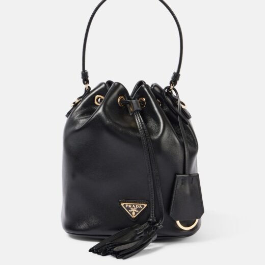 Prada Sac seau Small en cuir