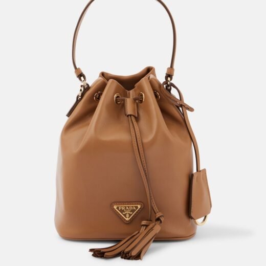 Prada Sac seau Small en cuir