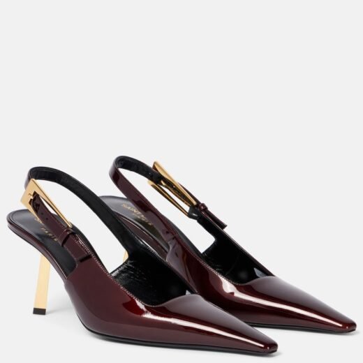 Saint Laurent Escarpins Lee 75 en cuir verni
