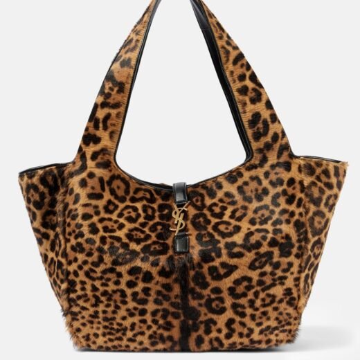 Saint Laurent Sac Le 5 À 7 Bea à motif léopard