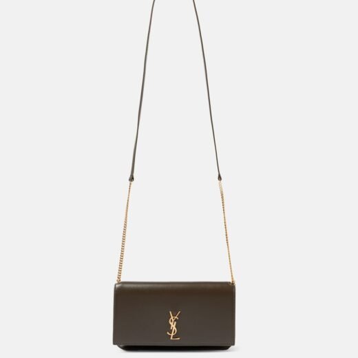 Saint Laurent Pochette pour téléphone Cassandre en cuir