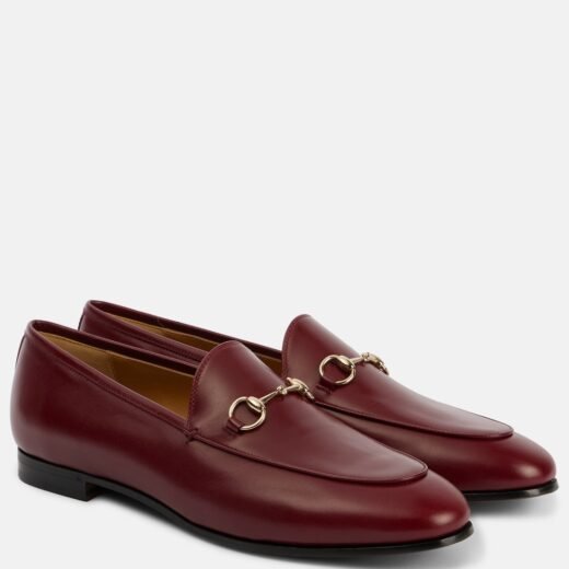 Gucci Mocassins Jordaan Horsebit en cuir