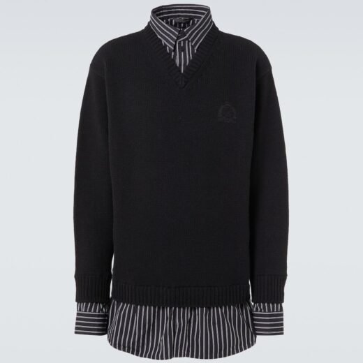 Balenciaga Pull en laine et coton