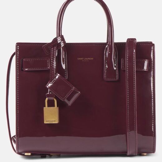Saint Laurent Sac De Jour Nano en cuir verni