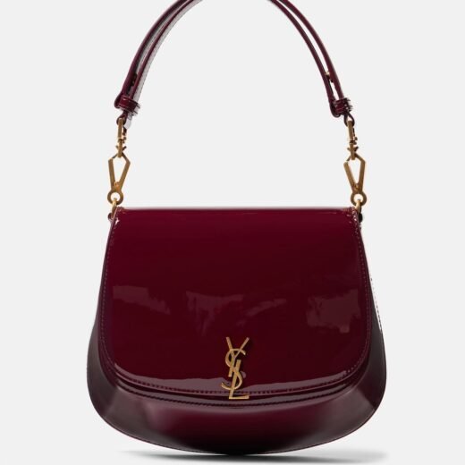 Saint Laurent Sac Voltaire en cuir verni