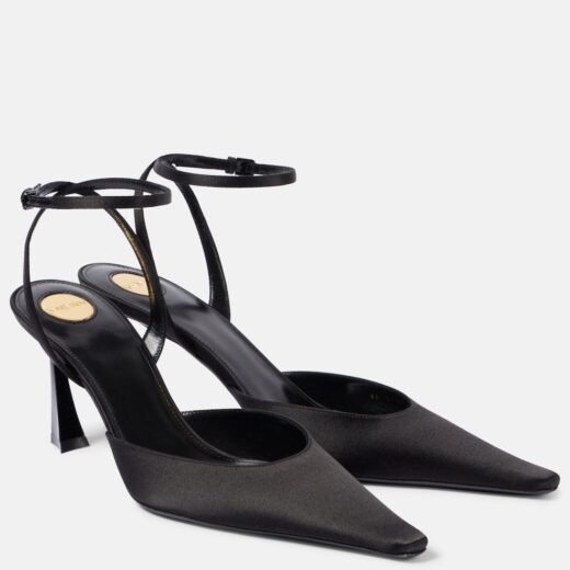 Saint Laurent Escarpins Aimée 75 en satin