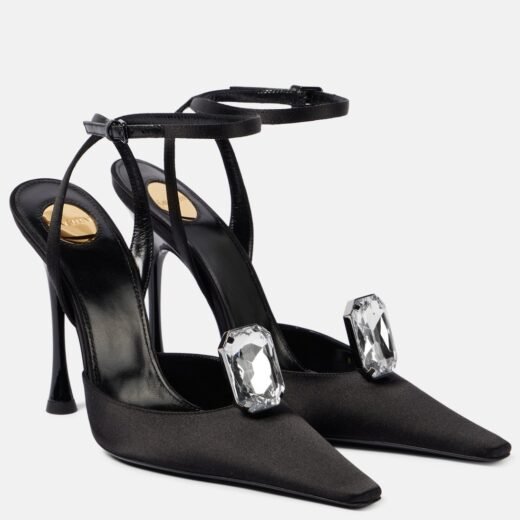 Saint Laurent Escarpins Harlow 110 en satin