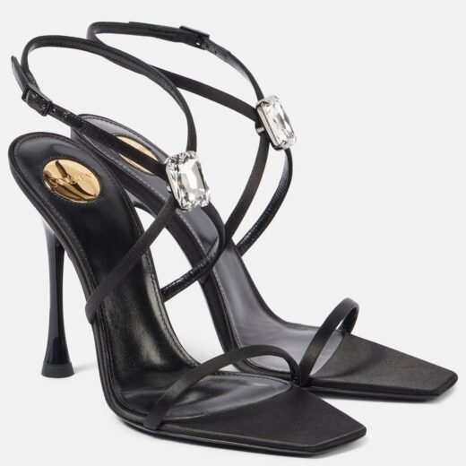 Saint Laurent Sandales Harlow 110 en satin