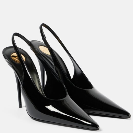 Saint Laurent Escarpins L'Entracte 110 en cuir verni