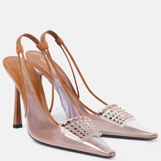 Saint Laurent Escarpins slingback Jive en PVC à ornements