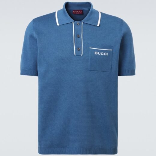 Gucci Polo en soie et coton