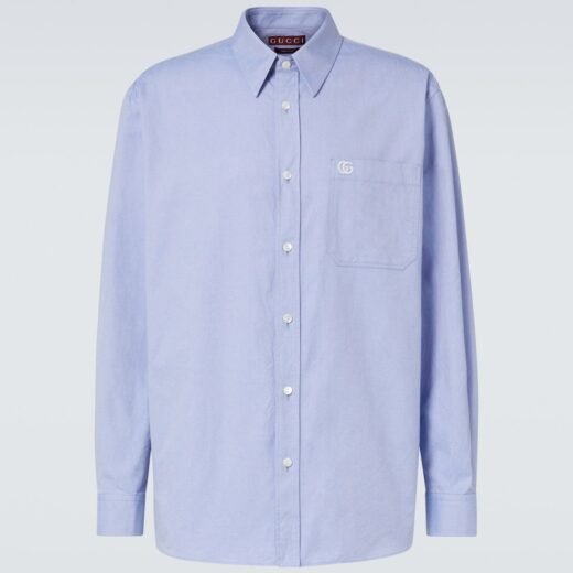 Gucci Chemise Oxford en coton GG
