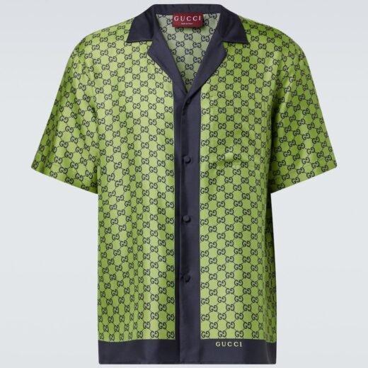 Gucci Chemise GG imprimée en soie