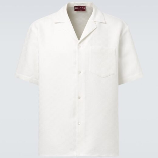 Gucci Chemise en lin mélangé