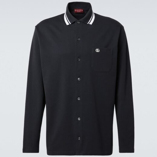 Gucci Polo GG brodé en coton mélangé