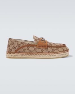 Espadrilles Horsebit en toile GG