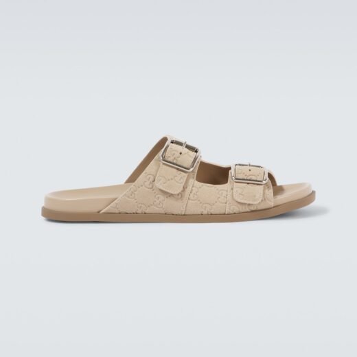 Gucci Sandales GG en daim