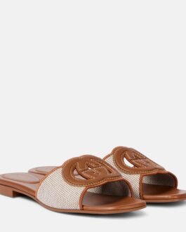 Mules Interlocking G en cuir