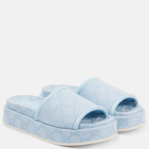 Gucci Mules Clarice GG en toile