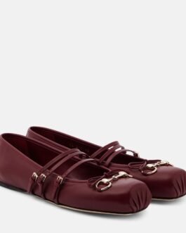 Ballerines Horsebit en cuir