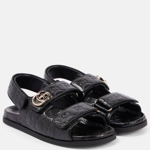 Gucci Sandales New Marmont GG en cuir
