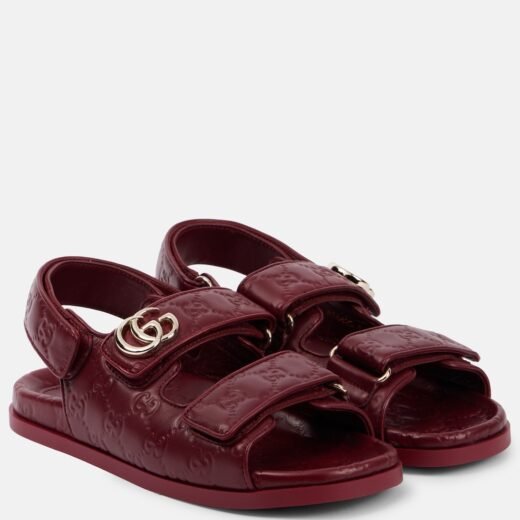 Gucci Sandales New Marmont GG en cuir