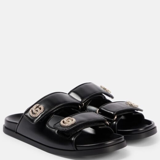 Gucci Sandales New Marmont GG en cuir