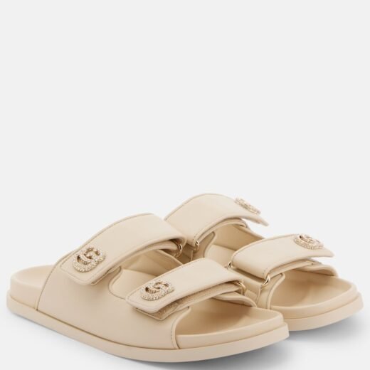 Gucci Sandales New Marmont GG en cuir