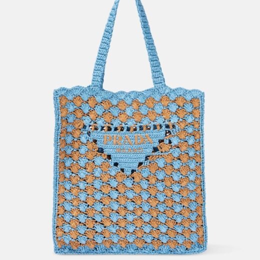 Prada Sac en crochet à logo