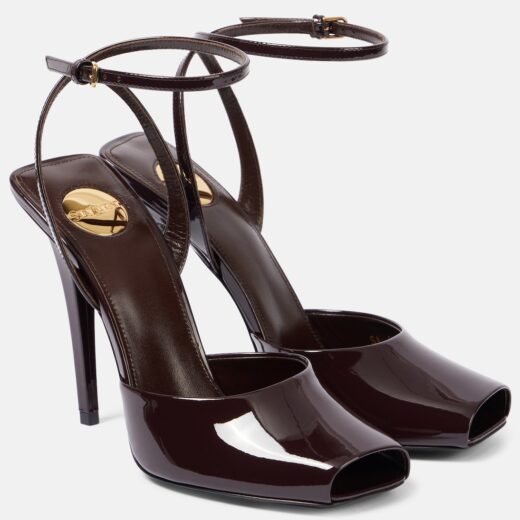 Saint Laurent Escarpins La Scandale 110 en cuir verni