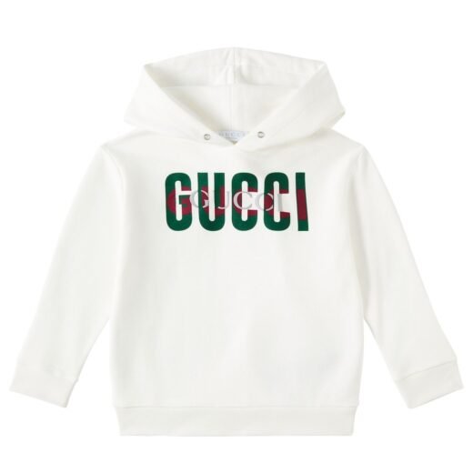 Gucci Sweat-shirt à capuche en coton à logo