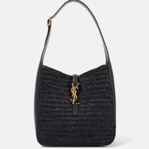 Saint Laurent Sac Le 5 à 7 Supple Small en raphia