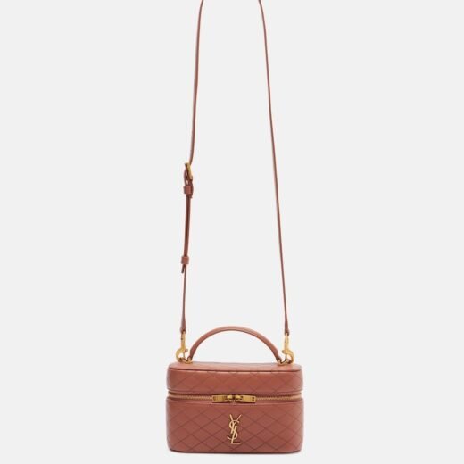 Saint Laurent Sac vanity Gaby en cuir matelassé