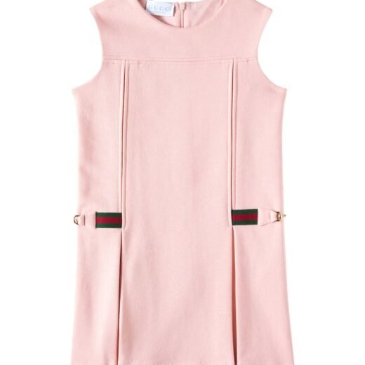 Gucci Robe Web Stripe en coton