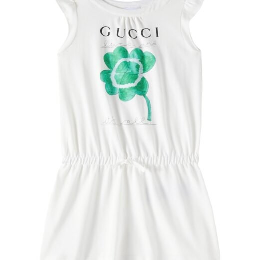 Gucci Robe sweat-shirt imprimée en coton