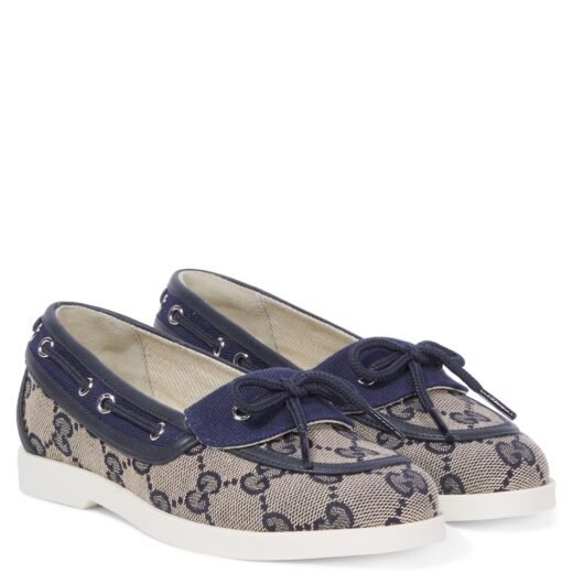 Gucci Chaussures bateau GG Canvas